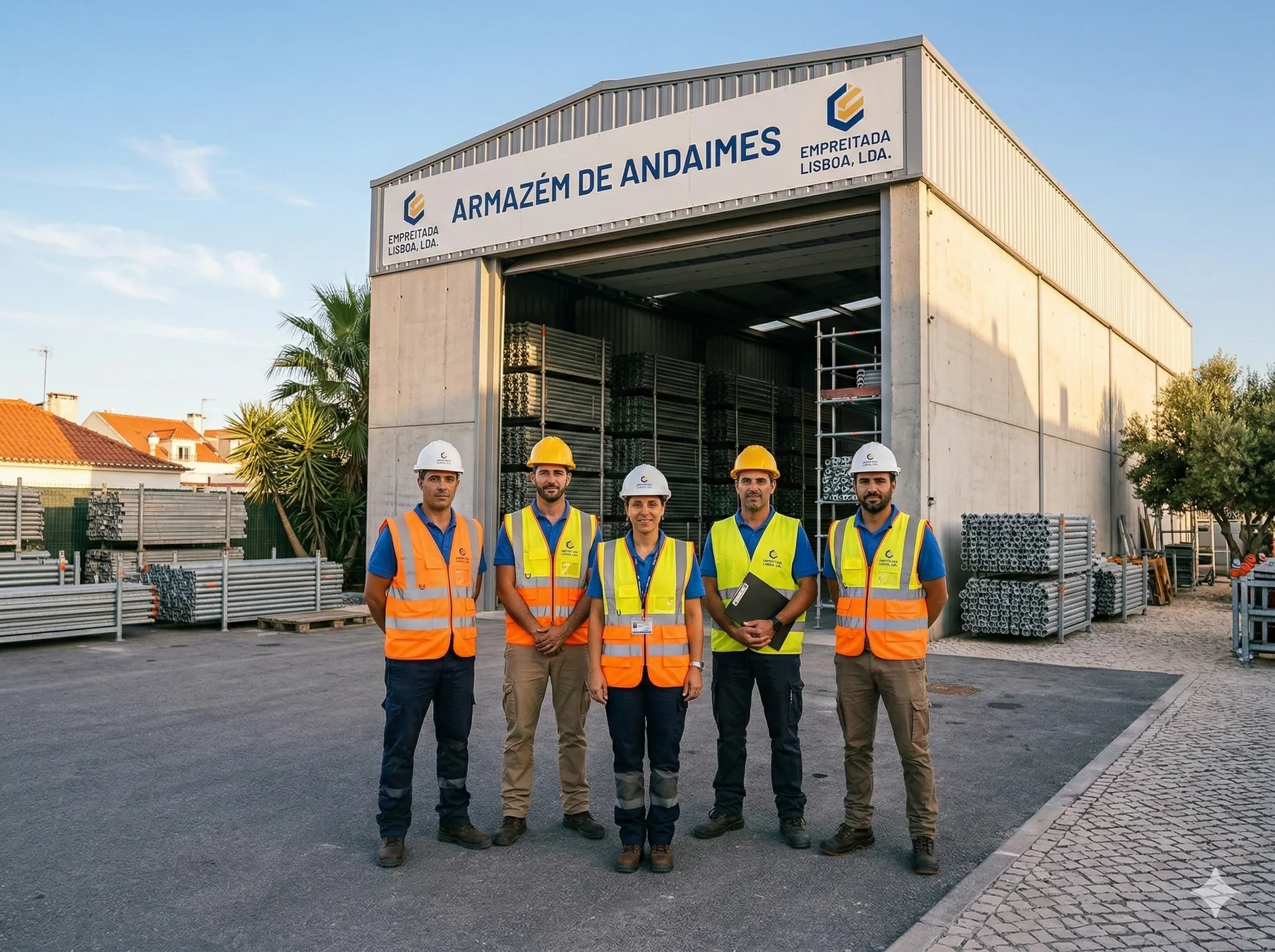Equipa Interandaimes em obra